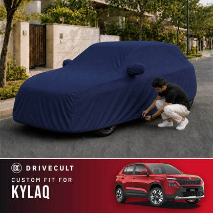 Skoda Kylaq DriveCult Storm custom-fit waterproof car body cover