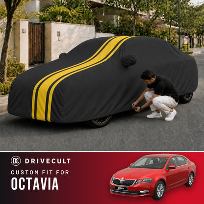 Skoda Octavia DriveCult Blaze custom-fit waterproof car body cover