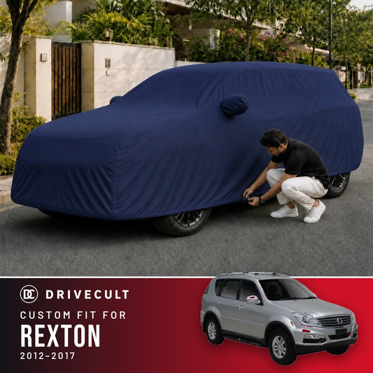 SsangYong Rexton 2012-2017 DriveCult Storm custom-fit waterproof car body cover