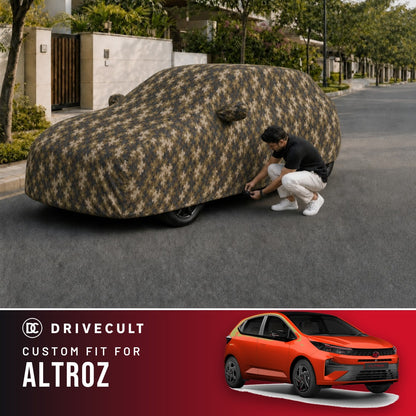 Tata Altroz DriveCult Phantom custom-fit waterproof car body cover