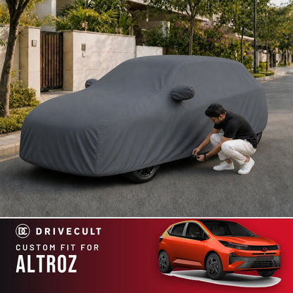 Tata Altroz DriveCult Titan custom-fit waterproof car body cover