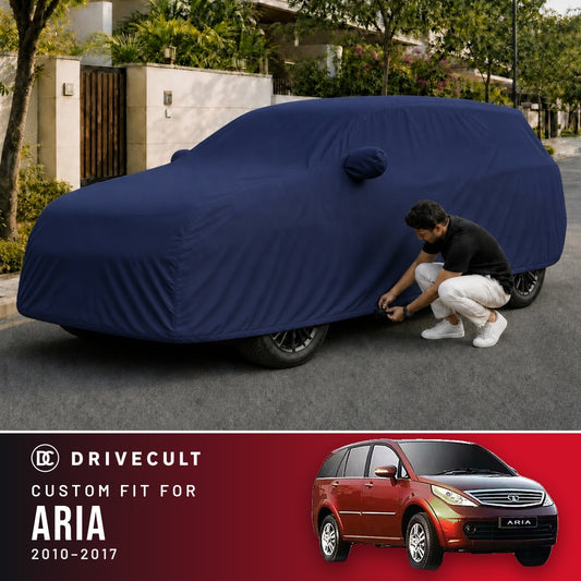 Tata Aria 2010-2017 DriveCult Storm custom-fit waterproof car body cover