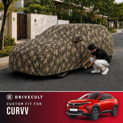 Tata Curvv DriveCult Phantom custom-fit waterproof car body cover