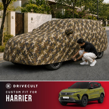 Tata Harrier DriveCult Phantom custom-fit waterproof car body cover
