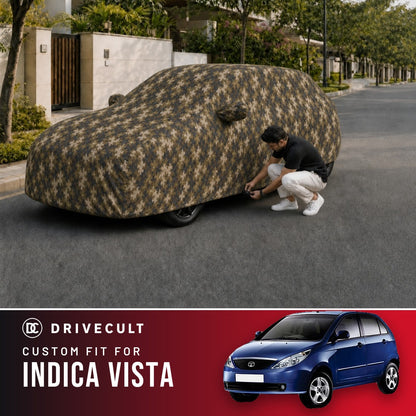 Tata Indica Vista DriveCult Phantom custom-fit waterproof car body cover