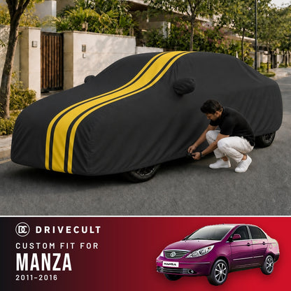 Tata Manza 2011-2016 DriveCult Blaze custom-fit waterproof car body cover