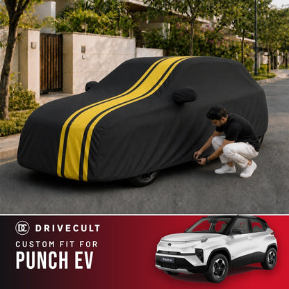 Tata Punch EV DriveCult Blaze custom-fit waterproof car body cover