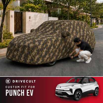 Tata Punch EV DriveCult Phantom custom-fit waterproof car body cover
