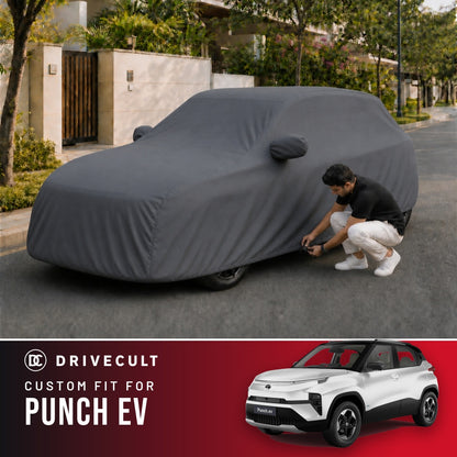 Tata Punch EV DriveCult Titan custom-fit waterproof car body cover