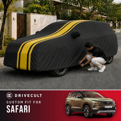 Tata Safari DriveCult Blaze custom-fit waterproof car body cover