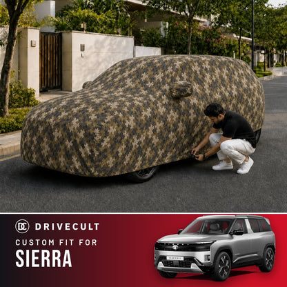 Tata Sierra DriveCult Phantom custom-fit waterproof car body cover