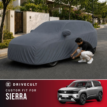 Tata Sierra DriveCult Titan custom-fit waterproof car body cover