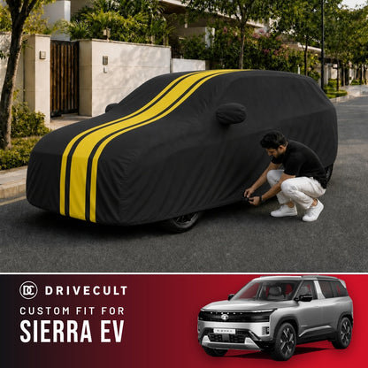 Tata Sierra EV DriveCult Blaze custom-fit waterproof car body cover
