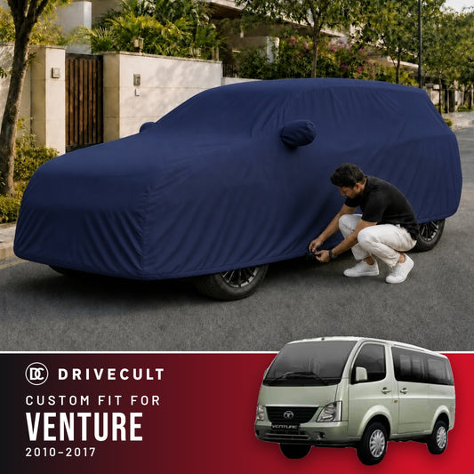 Tata Venture 2010-2017 DriveCult Storm custom-fit waterproof car body cover