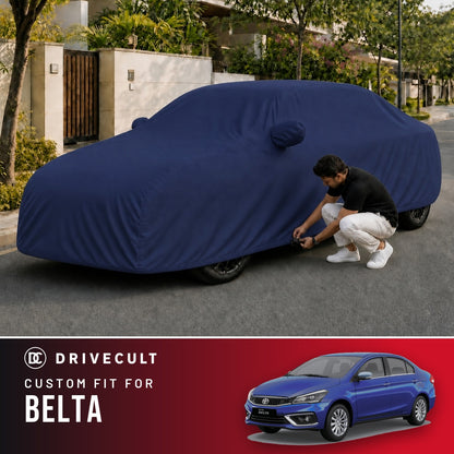 Toyota Belta DriveCult Storm custom-fit waterproof car body cover