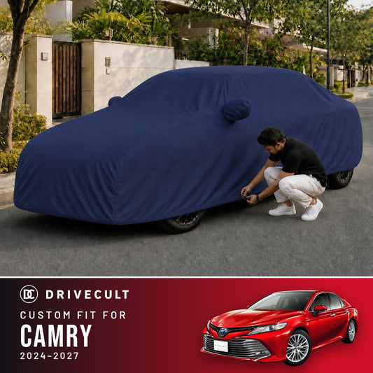 Toyota Camry 2024-2027 DriveCult Storm custom-fit waterproof car body cover