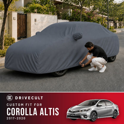 Toyota Corolla Altis 2017-2020 DriveCult Titan custom-fit waterproof car body cover