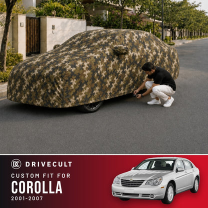 Toyota Corolla 2001-2007 DriveCult Phantom custom-fit waterproof car body cover