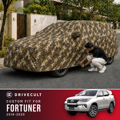 Toyota Fortuner 2016-2020 DriveCult Phantom custom-fit waterproof car body cover