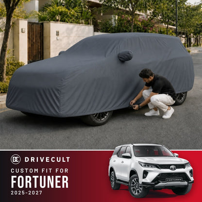 Toyota Fortuner 2025-2027 DriveCult Titan custom-fit waterproof car body cover