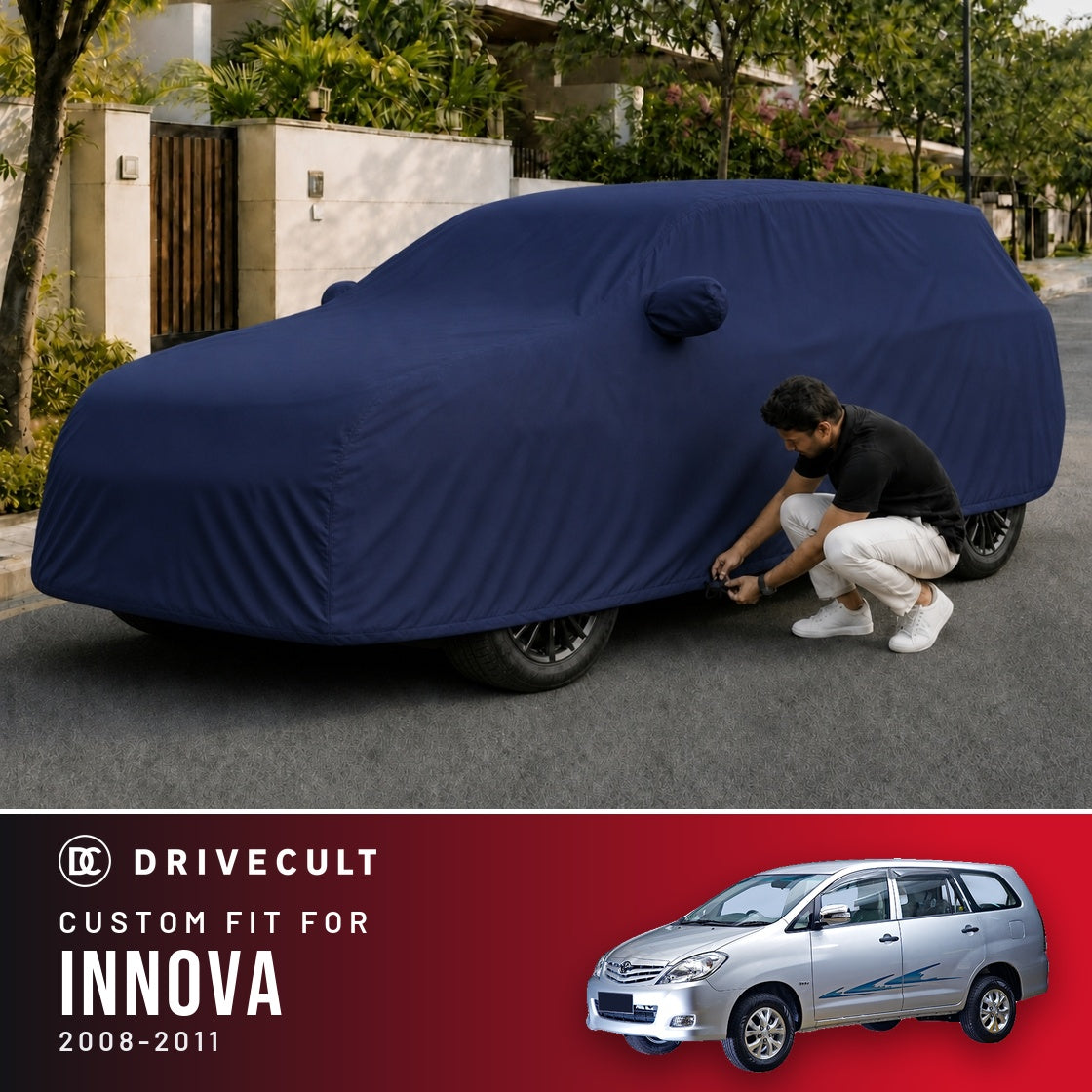 Toyota Innova 2008-2011 DriveCult Storm custom-fit waterproof car body cover