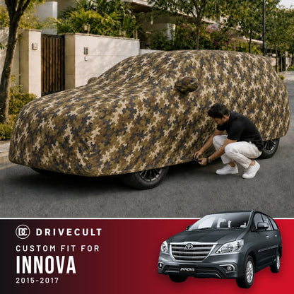 Toyota Innova 2015-2017 DriveCult Phantom custom-fit waterproof car body cover