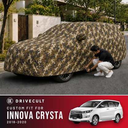 Toyota Innova Crysta 2018-2020 DriveCult Phantom custom-fit waterproof car body cover