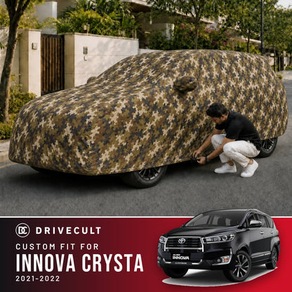 Toyota Innova Crysta 2021-2022 DriveCult Phantom custom-fit waterproof car body cover
