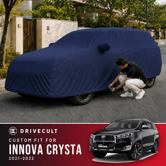 Toyota Innova Crysta 2021-2022 DriveCult Storm custom-fit waterproof car body cover