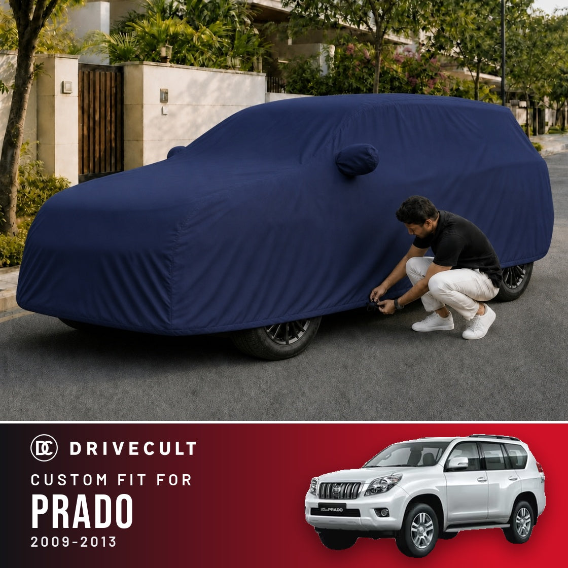 Toyota Prado 2009-2013 DriveCult Storm custom-fit waterproof car body cover