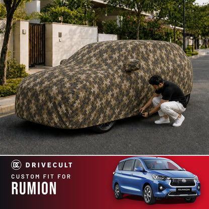 Toyota Rumion DriveCult Phantom custom-fit waterproof car body cover