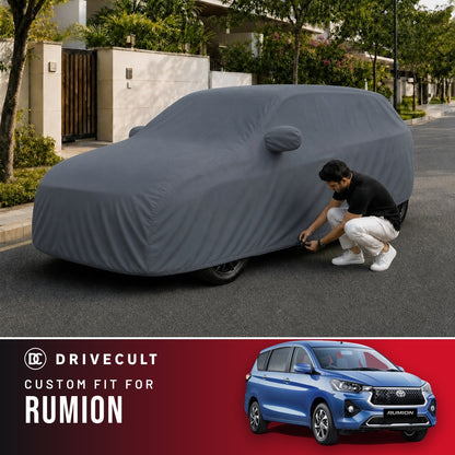 Toyota Rumion DriveCult Titan custom-fit waterproof car body cover