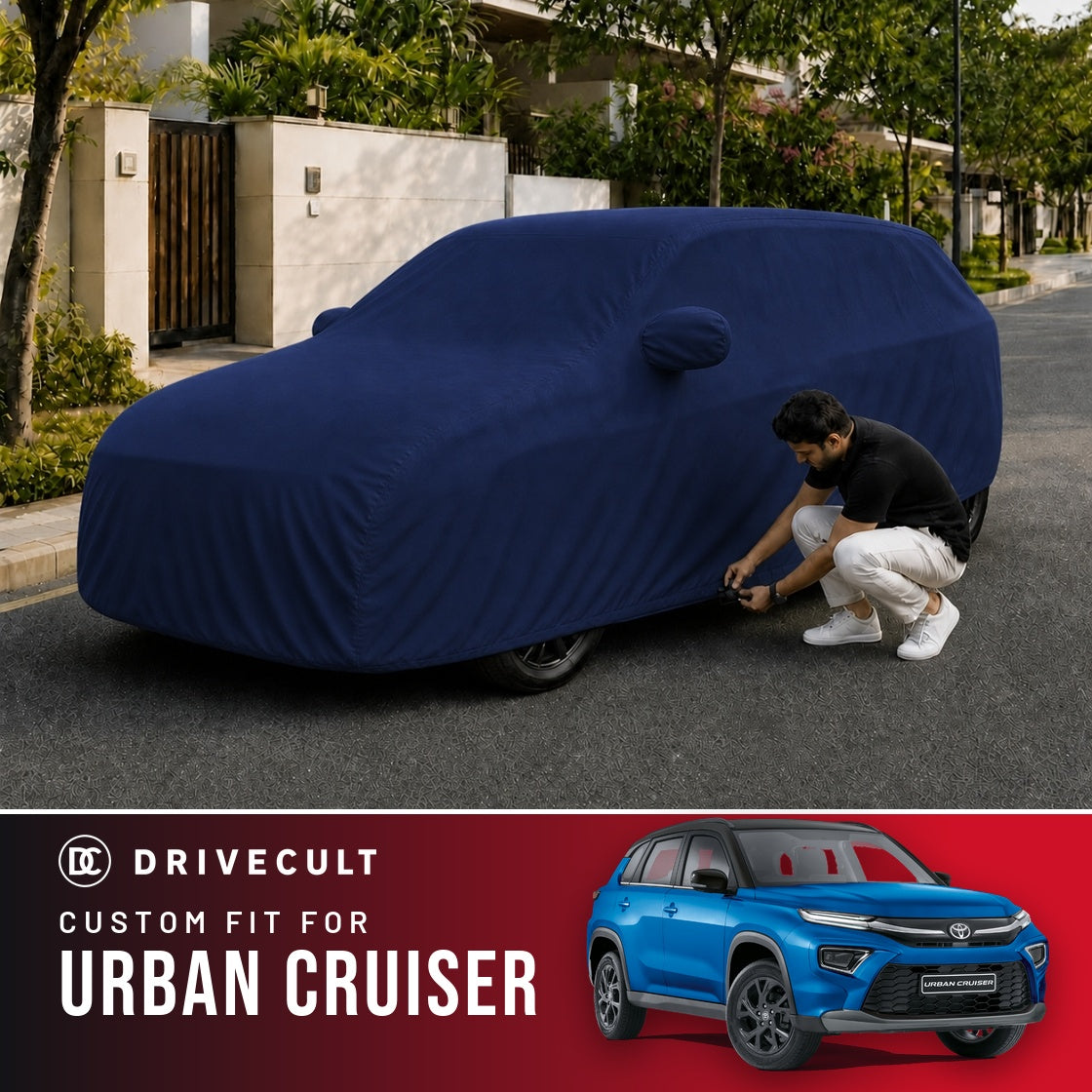 Toyota Urban Cruiser DriveCult Storm custom-fit waterproof car body cover