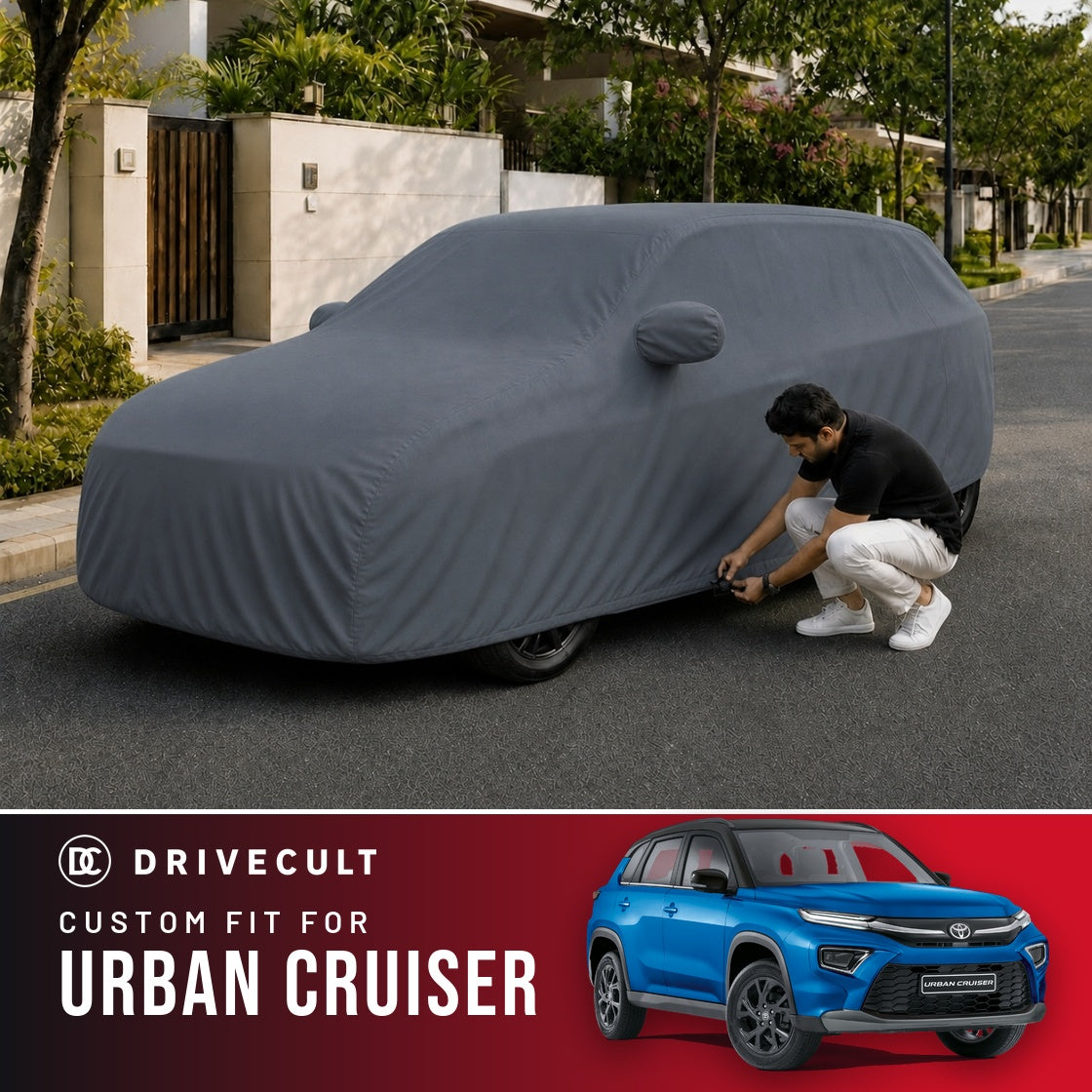 Toyota Urban Cruiser DriveCult Titan custom-fit waterproof car body cover