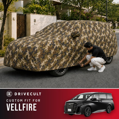 Toyota Vellfire DriveCult Phantom custom-fit waterproof car body cover