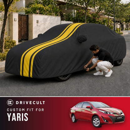 Toyota Yaris DriveCult Blaze custom-fit waterproof car body cover