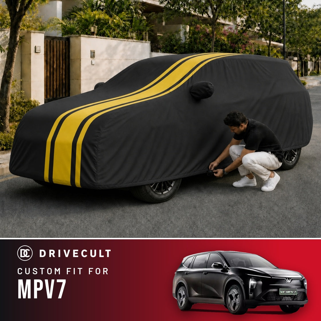 VinFast MPV7 DriveCult Blaze custom-fit waterproof car body cover