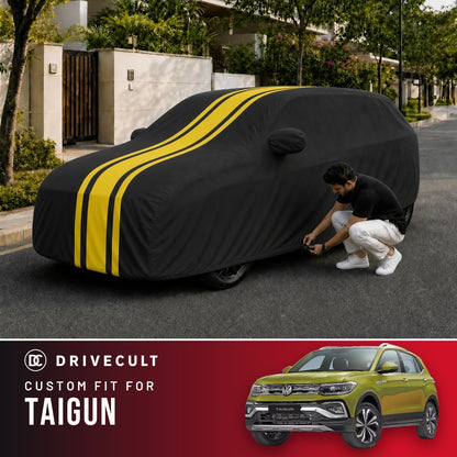 Volkswagen Taigun DriveCult Blaze custom-fit waterproof car body cover