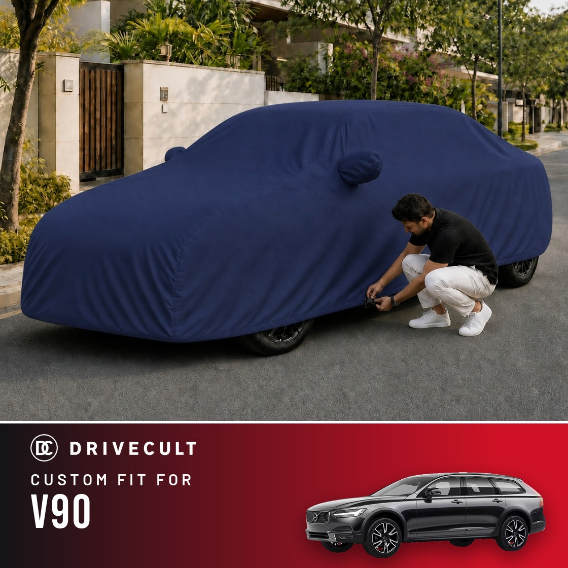 Volvo V90 DriveCult Storm custom-fit waterproof car body cover
