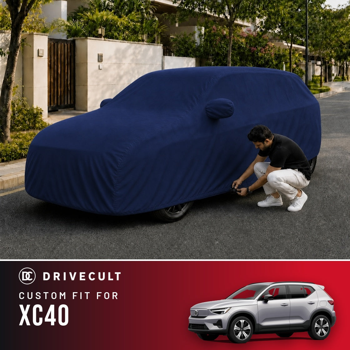 Volvo XC40 DriveCult Storm custom-fit waterproof car body cover