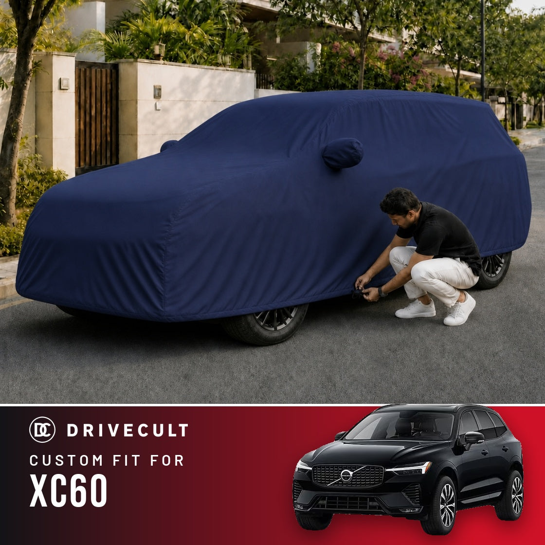 Volvo XC60 DriveCult Storm custom-fit waterproof car body cover