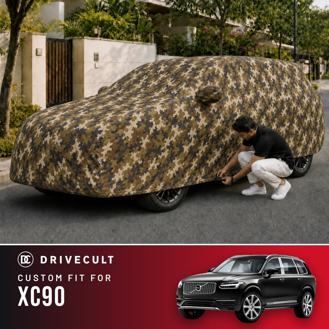 Volvo XC90 DriveCult Phantom custom-fit waterproof car body cover