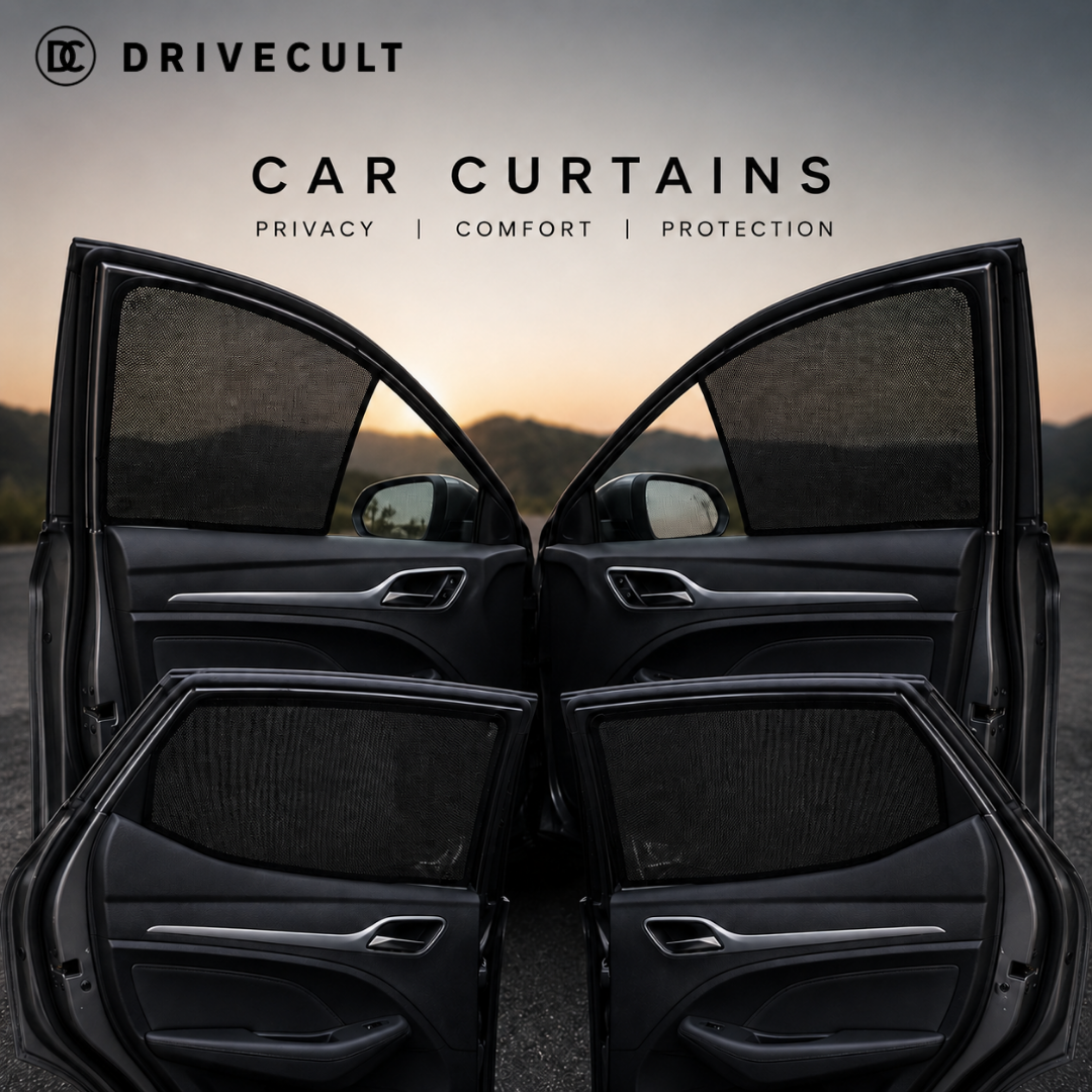 Kia Seltos magnetic car window curtains, custom-fit sun-shade set