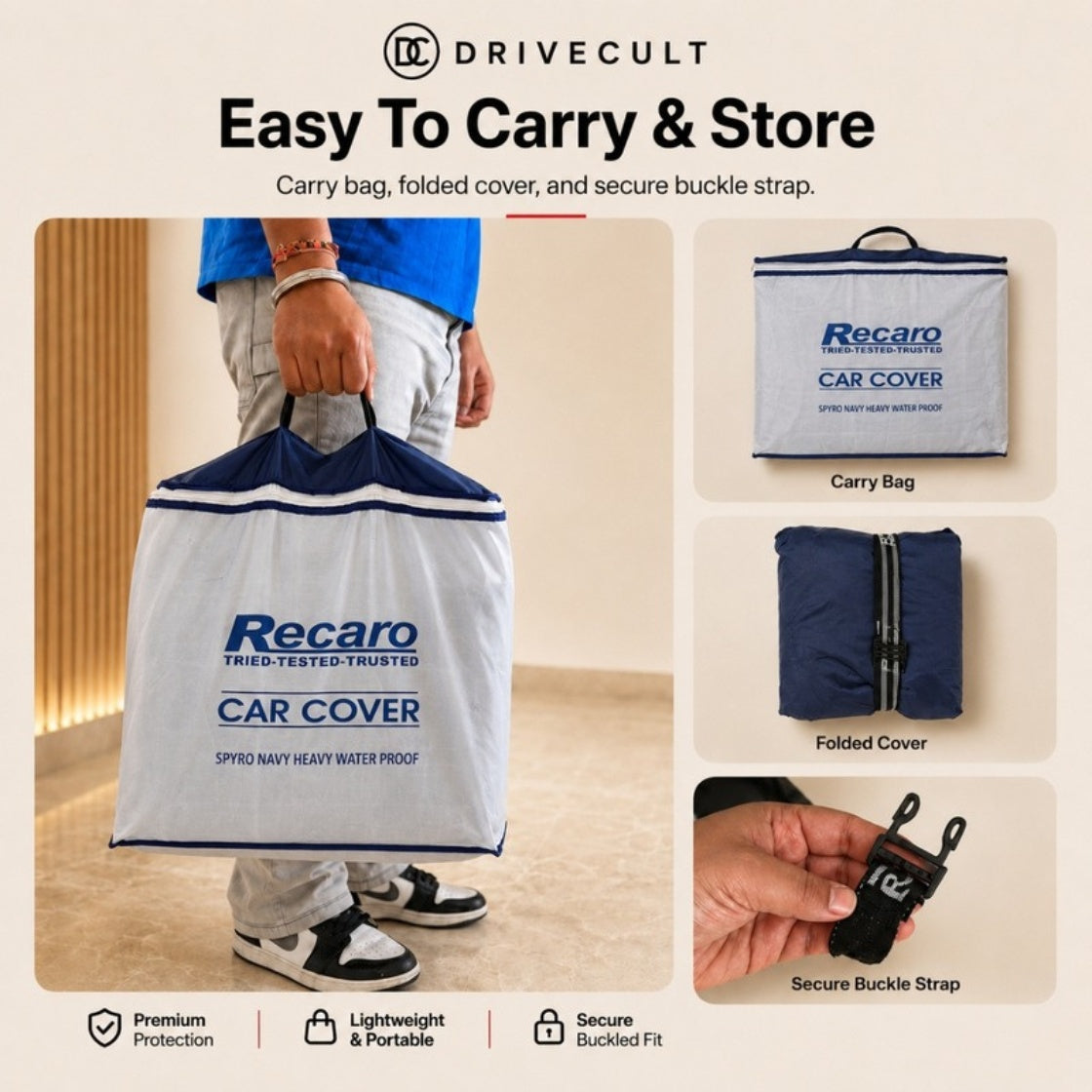 Hyundai Tucson Body Cover · 2017–2021 Spyro Navy body cover