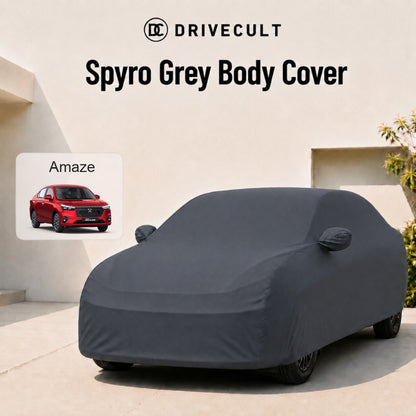 Honda Amaze Body Cover · 2018–2024 Spyro Grey body cover