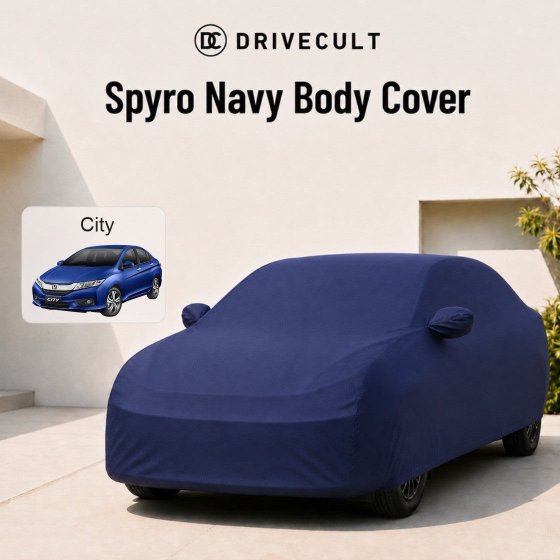 Honda City Body Cover · 2014–2016 Spyro Navy body cover