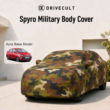 Hyundai Aura Base Model Body Cover Spyro Military body cover