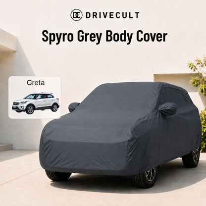 Hyundai Creta Body Cover · 2014–2017 Spyro Grey body cover
