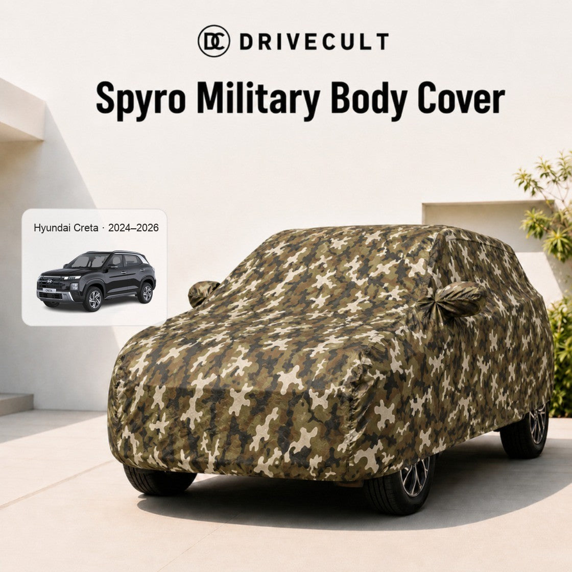 Hyundai Creta · 2024–2026 Spyro Military body cover