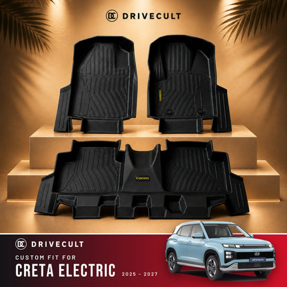 Hyundai Creta Electric 2025 - 2027 DriveCult ATM Mats custom-fit TPE floor mats